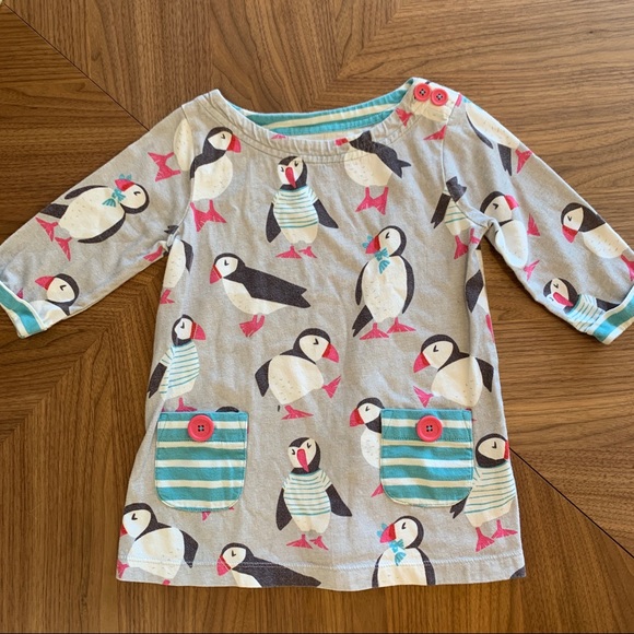 Mini Boden Other - Mini Boden puffin button pocket tunic dress 3-4